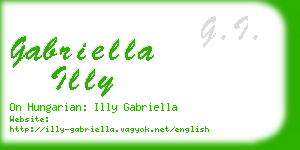 gabriella illy business card